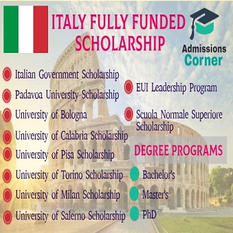 fully funded phd scholarship in italy