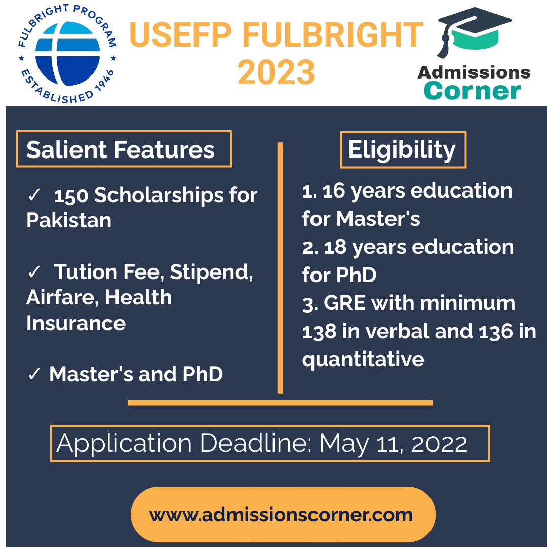 Fulbright Scholarship 2024 for Pakistani Students Fully Funded