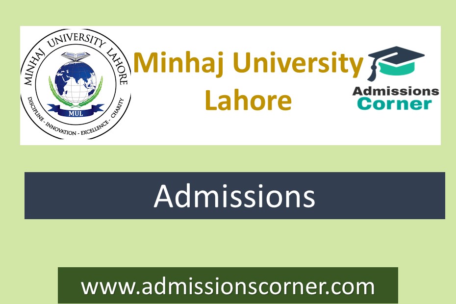 Minhaj University Lahore MUL Admissions Fall 2024