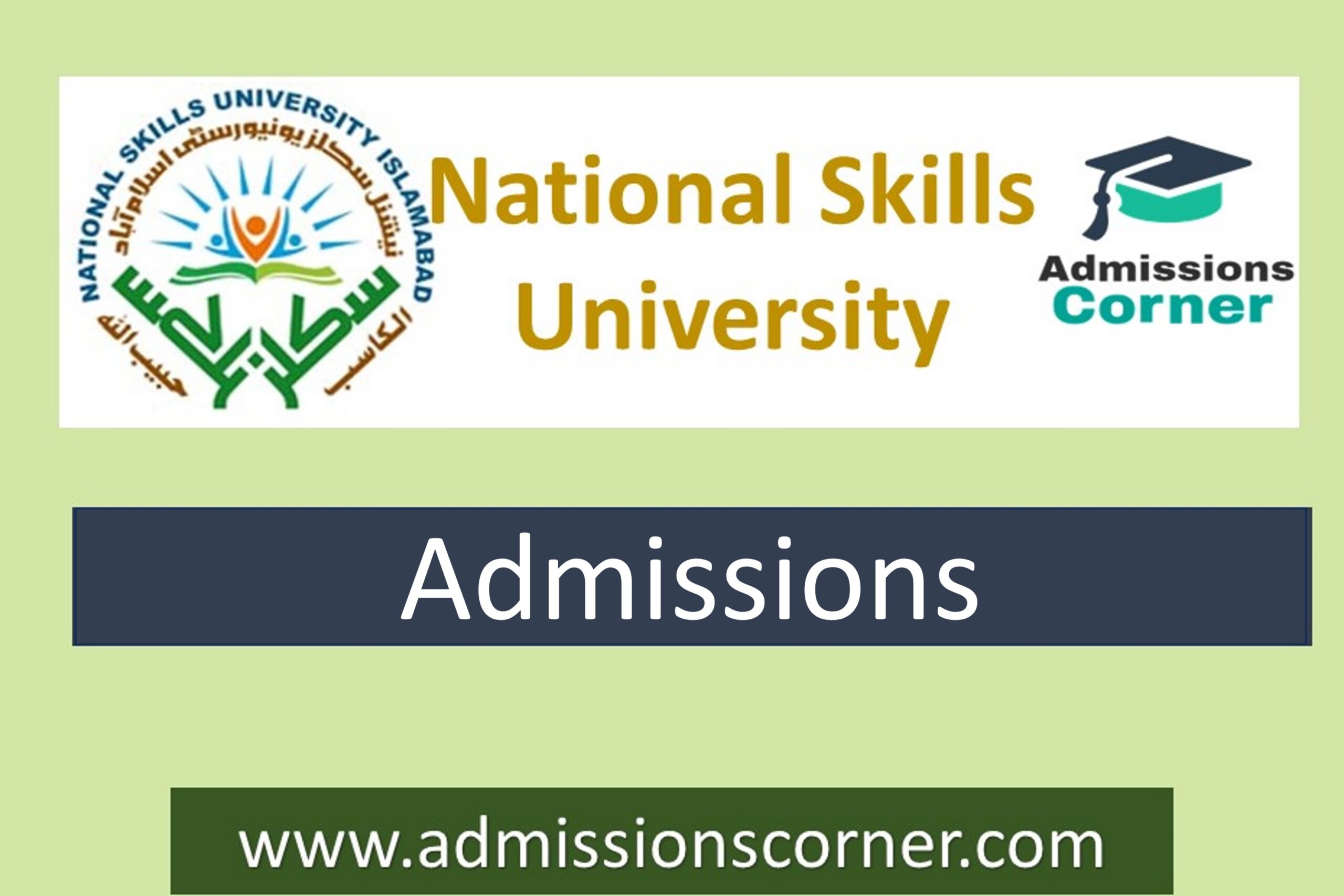 National Skills University Islamabad Admissions Fall 2024 - Admissions ...