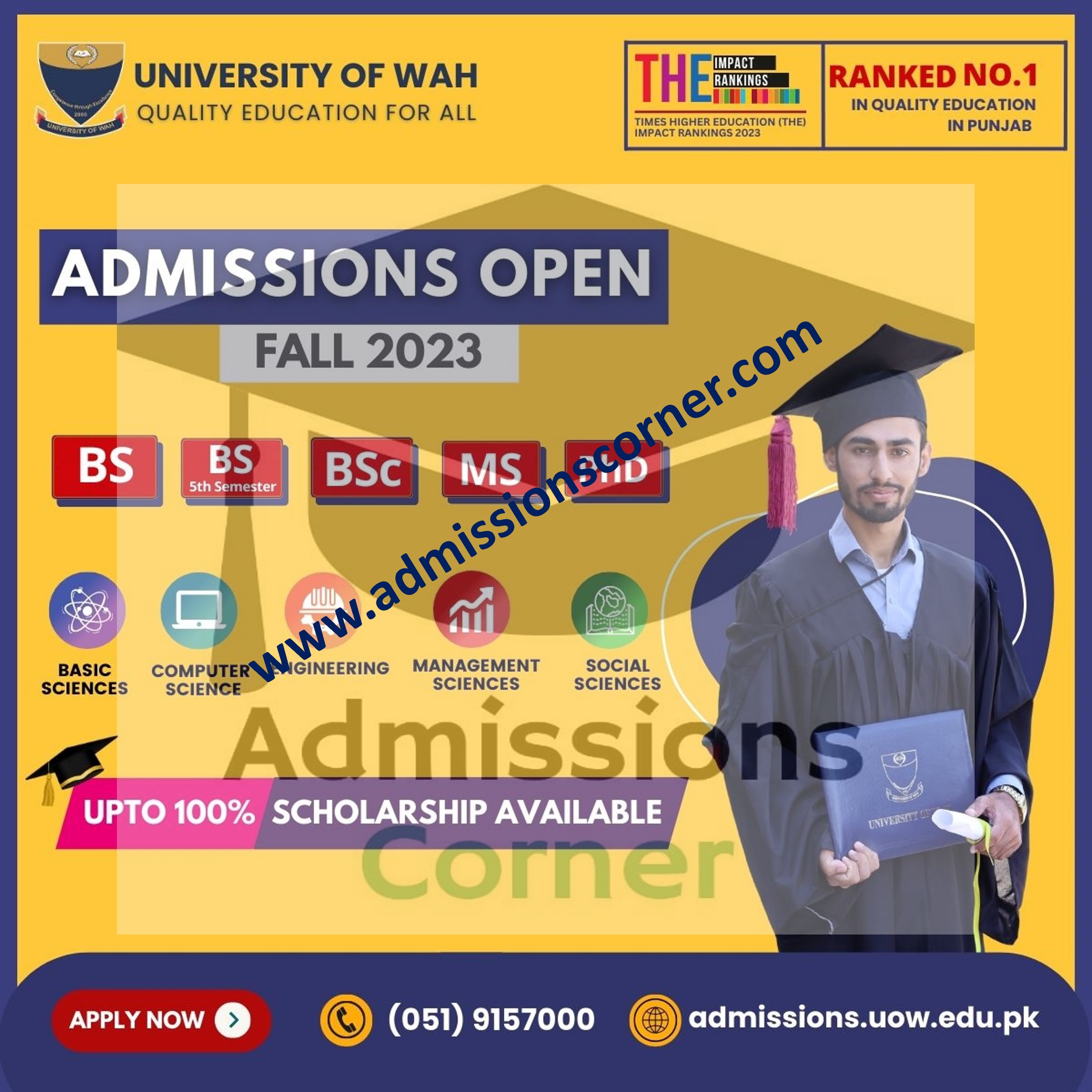 University Of Wah Admissions Fall 2023 - Admissions Corner